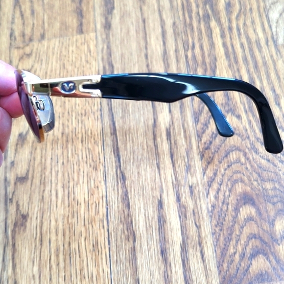 Vintage Vogue Florence VO3182-S Black and Gold Sunglasses Italy